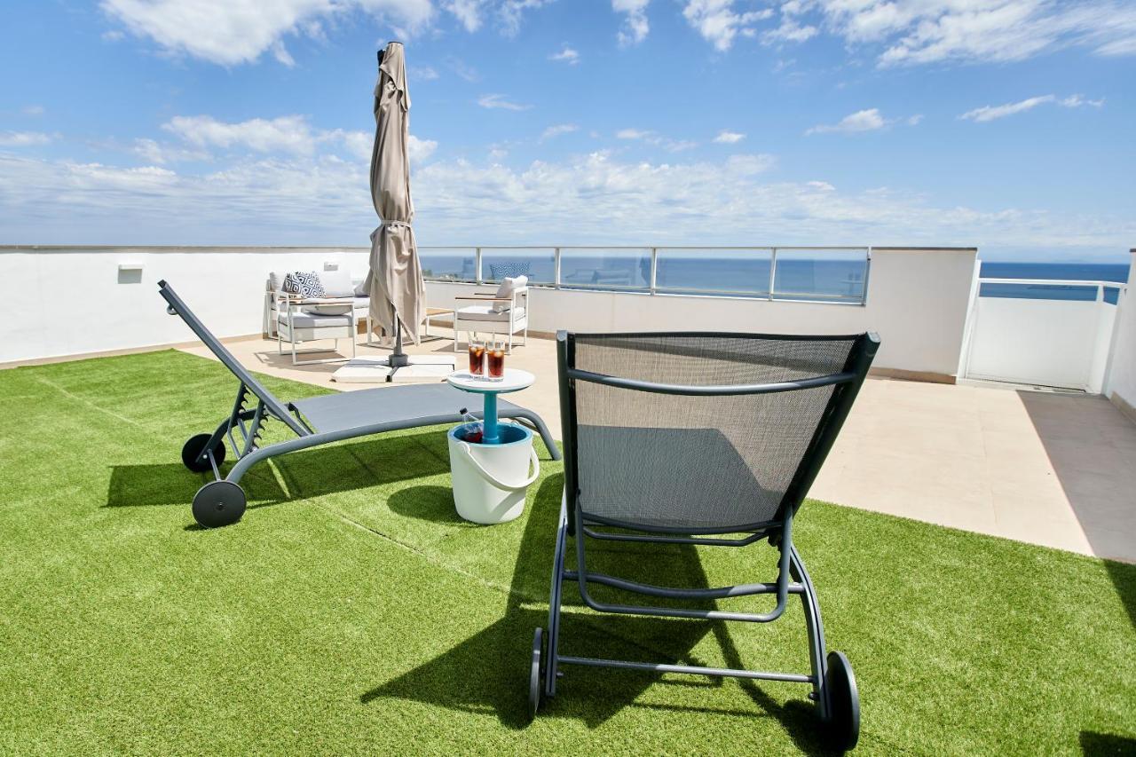 Penthouse With Stunning View And Rooftop Terrace Manilva Dış mekan fotoğraf